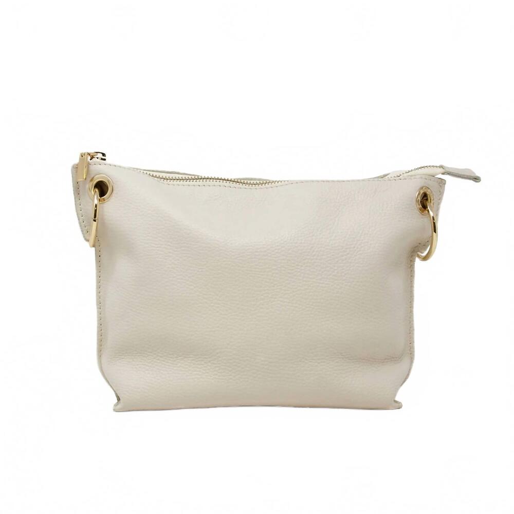 NEW GERMAN FUENTES jasmine crossbody bag with strap in ivory